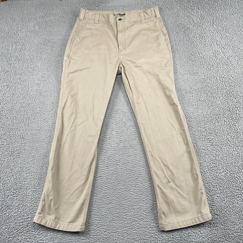 Carhartt Work Pant Mens 36x32 Khaki Relaxed Fit Twill 5-Pocket 100095-285 BN0095